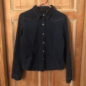 Western stretch denim shirt